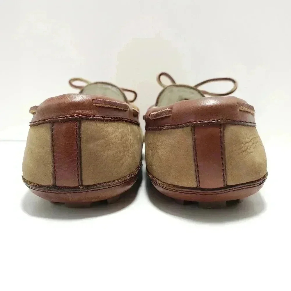 LB EVANS Mens Slipper Size 10 leather Shearling - Picture 4 of 7